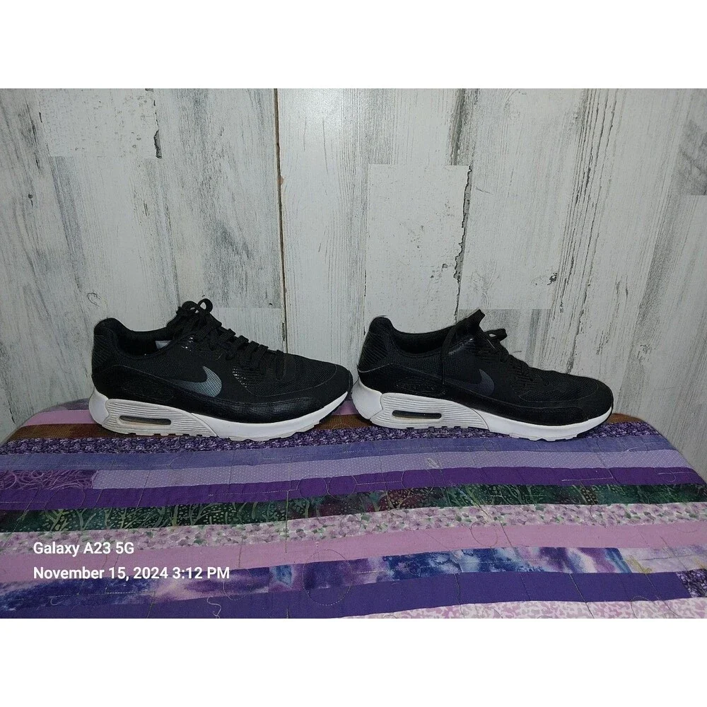 Nike Air Max 90 Ultra 2.0 Sneaker Black Running 881106-002 Womens Sz 8.5 - Picture 5 of 10